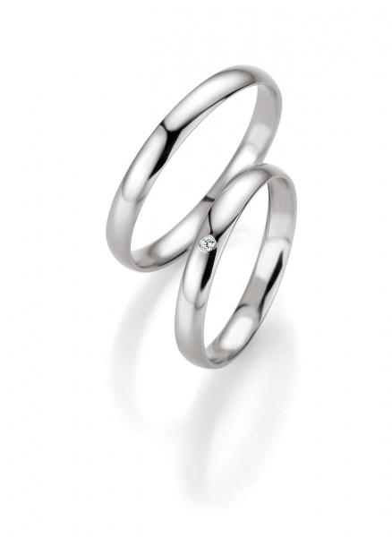 Breuning Trauringe Weissgold 48/04405+ 48/14405