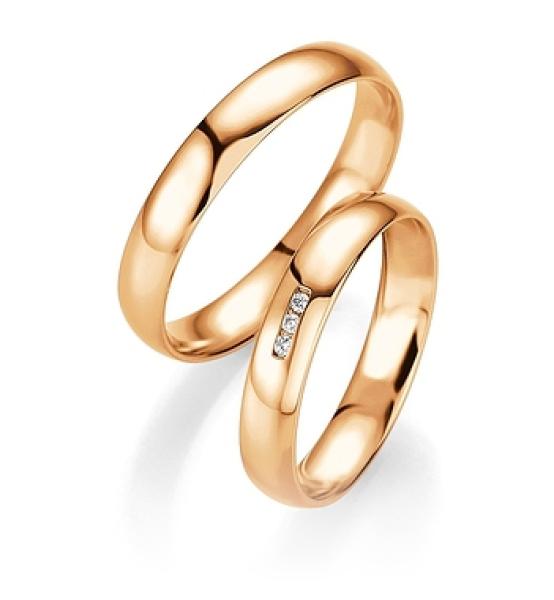 Breuning Trauringe Weissgold 48/04407 + 48/14407