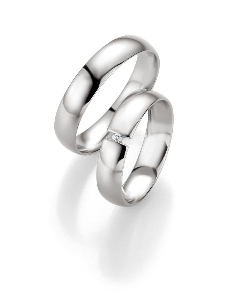 Breuning Trauringe Weissgold 48/04409+ 48/14409