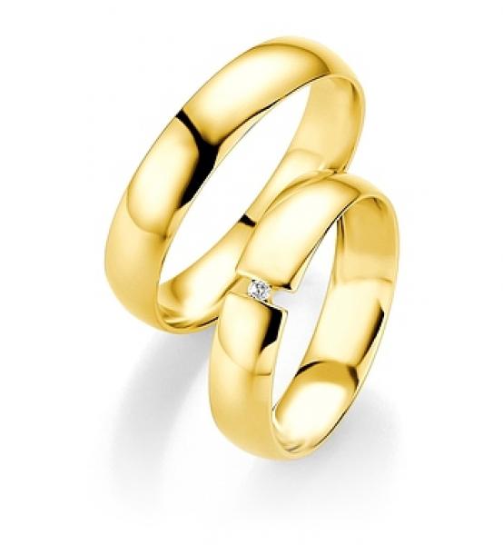 Breuning Trauringe Weissgold 48/04409+ 48/14409