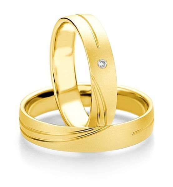 Breuning Trauringe Weissgold 48/07075 + 48/07076