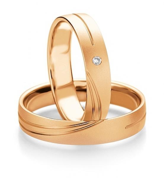 Breuning Trauringe Weissgold 48/07075 + 48/07076