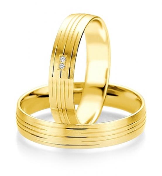 Breuning Trauringe Weissgold 48/07077 + 48/07078