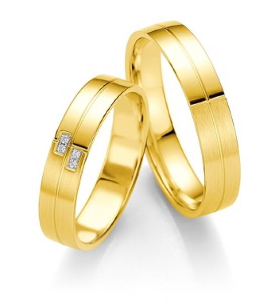 Breuning Trauringe Weissgold 48/07079 + 48/07080