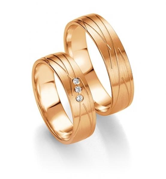 Breuning Trauringe Weissgold 48/07083 + 48/07084