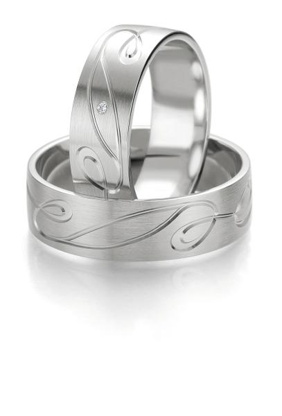 Breuning Trauringe Weissgold 2