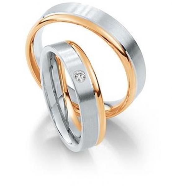 Saint Maurice Trauringe Weiss-Gelbgold DR 812080 / HR 812090