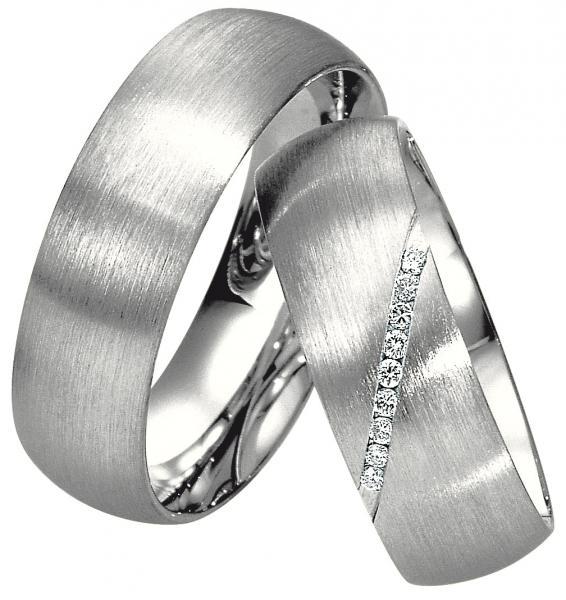 Saint Maurice Trauringe Weissgold 49-81280 + 49-81281