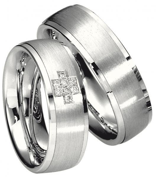 Saint Maurice Trauringe Weissgold 49-81282 + 49-81283