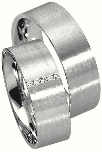 Saint Maurice Trauringe Weissgold 49-81288 + 49-81289