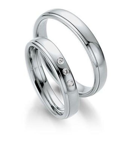 Saint Maurice Trauringe Weiss-Gelbgold DR 814140 / HR 814150