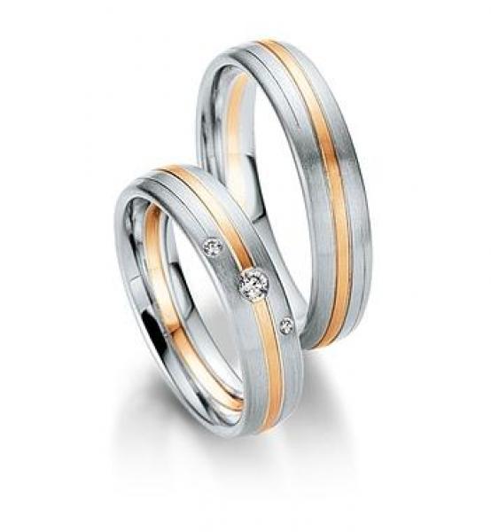 Saint Maurice Trauringe Weiss-Gelbgold DR 814180 / HR 814190