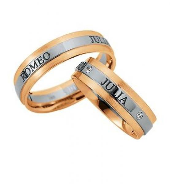 Saint Maurice Trauringe Weiss-Gelbgold DR 816180 / HR 816190