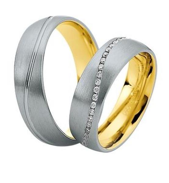 Saint Maurice Trauringe Weiss-Rotgold DR 816320 / HR 816330