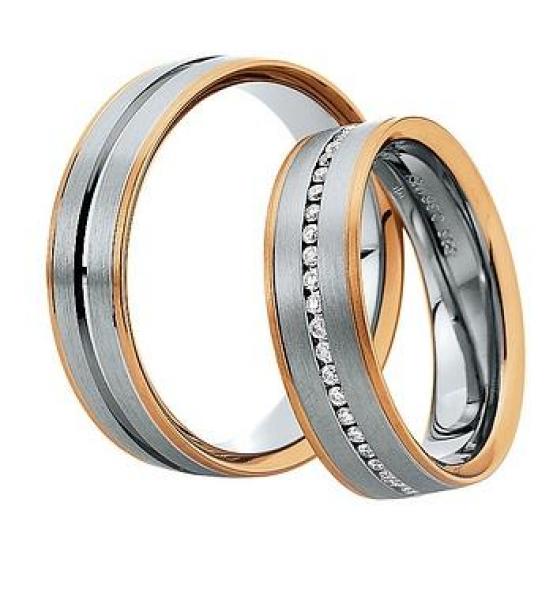 Saint Maurice Trauringe Weiss-Rotgold DR 816360 / HR 816370