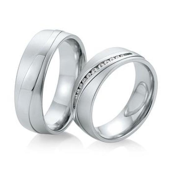 Saint Maurice Trauringe Weissgold DR 816540 / HR 816550