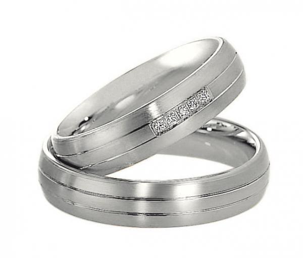 Saint Maurice Trauringe Weissgold 49-82010W + 49-82011W