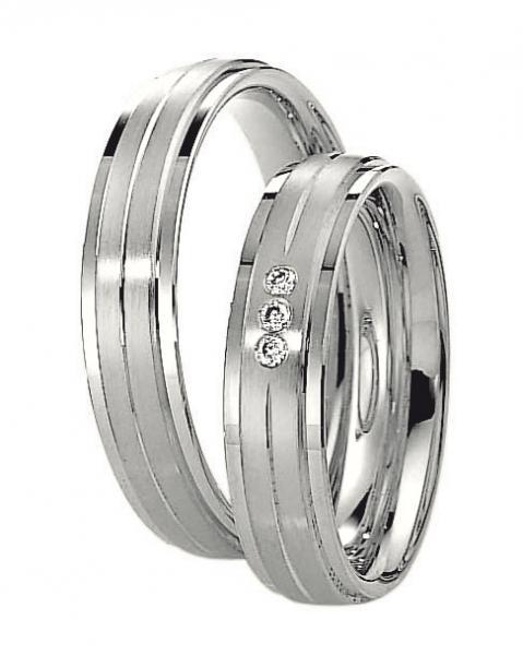 Saint Maurice Trauringe Weissgold 49-82014W + 49-82015W