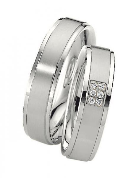 Saint Maurice Trauringe Weissgold 49-82018W + 49-82019W