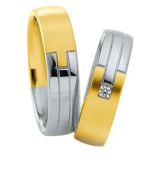 Saint Maurice Trauringe Weiss-Gelbgold 820220 / 820230