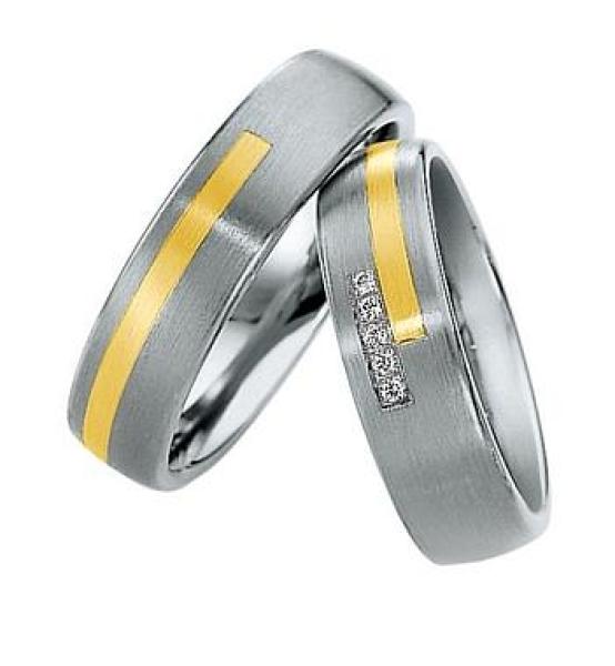 Saint Maurice Trauringe Weiss-Rotgold 820340 / 820350