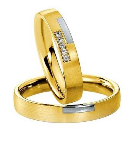 Saint Maurice Trauringe Weiss-Rotgold 820380 / 820390