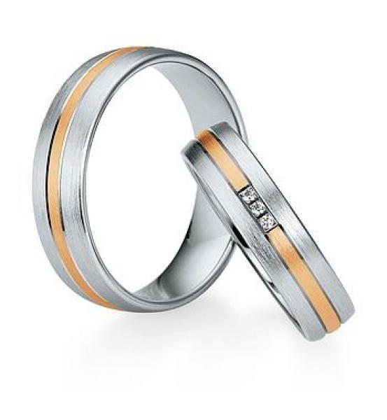 Saint Maurice Trauringe Weiss-Gelbgold DR 841390 / HR 841400