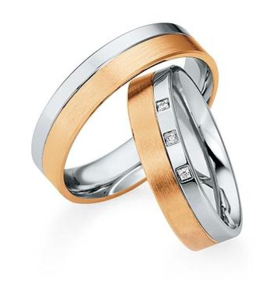 Saint Maurice Trauringe Weiss-Gelbgold 841510 + 841520