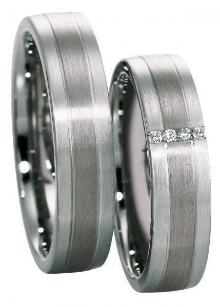 Saint Maurice Trauringe Weissgold 49-85410 + 49-85411--