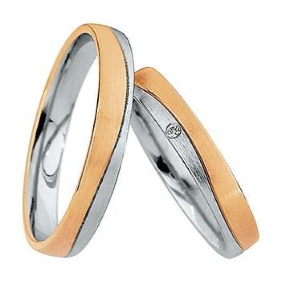 Saint Maurice Trauringe Weiss-Gelbgold DR 870000 / HR 870010