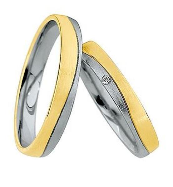 Saint Maurice Trauringe Weiss-Gelbgold DR 870000 / HR 870010