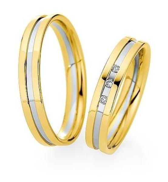 Saint Maurice Trauringe Weiss-Rotgold 870720 / 870730