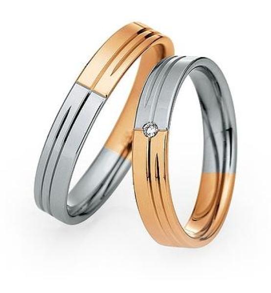 Saint Maurice Trauringe Weiss-Rotgold DR 870760 / HR 870770