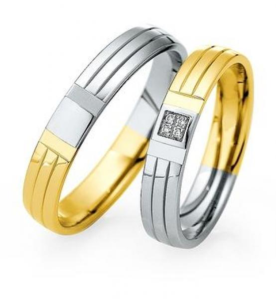 Saint Maurice Trauringe Weiss-Rotgold 870780 / 870790