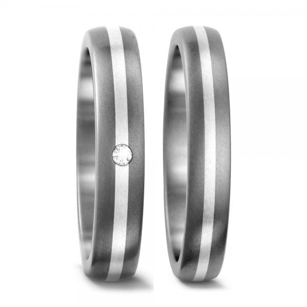 Titan Factory Trauringe 50103/002/002/9202 + 50103/002/000/9202