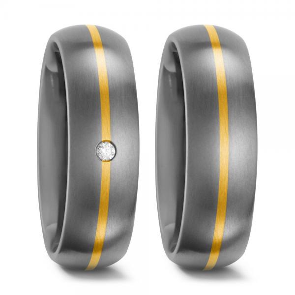 Titan Factory Trauringe 50909/001/002/7201 + 50909/001/000/7201