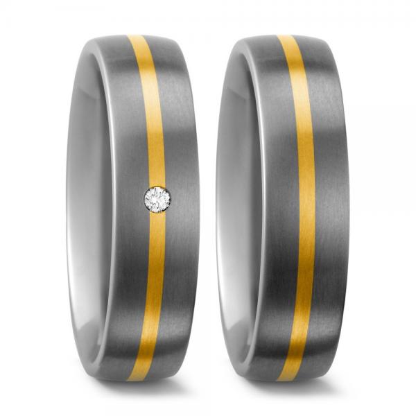 Titan Factory Trauringe 51078/001/002/7201 + 51078/001/000/7201