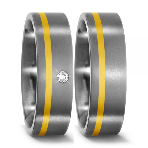 Titan Factory Trauringe 51092/001/003/7201 + 51092/001/000/7201