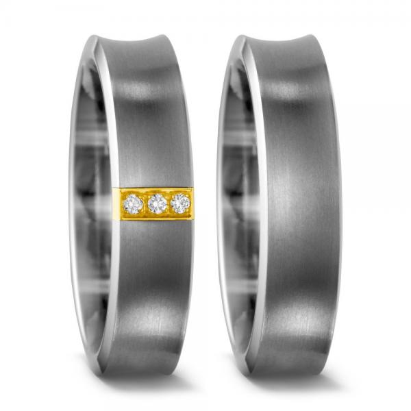 Titan Factory Trauringe 51295/001/003/7201 +  51307/001/000/2000