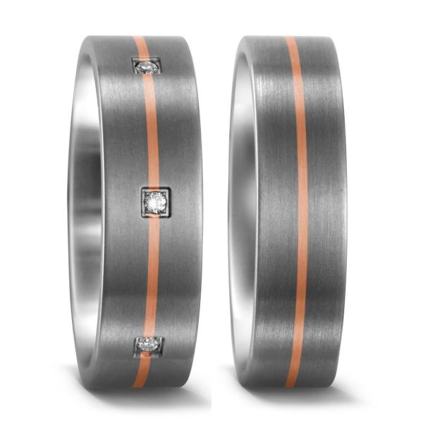 Titan Factory Trauringe 51660/001/004/7203 + 51674/001/000/7203