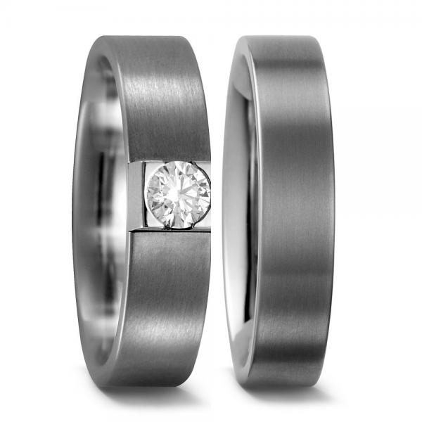 Titan Factory Trauringe 51666/001/020/2000 + 51812/001/000/2000