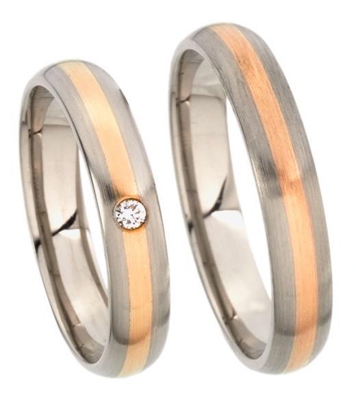 Kühnel Trauringe Weiss-Rotgold 517218-6740