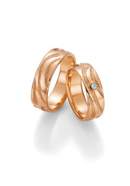 Nowotny-Collection Ruesch Trauringe Rotgold 66/52010-061 + 66/52020-061