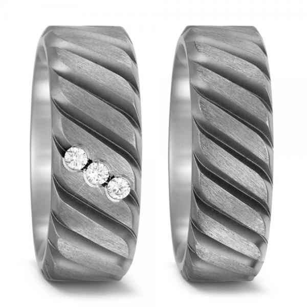 Titan Factory Trauringe 52490/007/009/2000 + 52490/007/000/2000