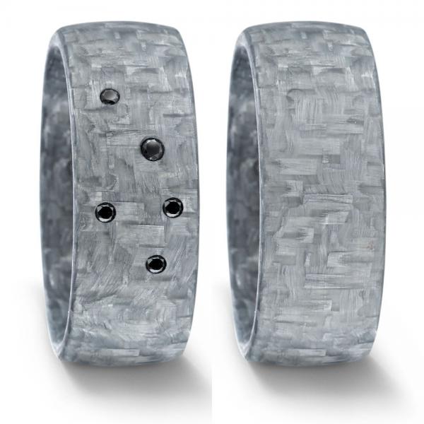 Titan Factory Trauringe Carbon 52522/002/233/N002 +  51813/002/000/N002