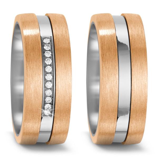 Titan Factory Trauringe 52528/013/011/G233 +  52528/013/000/G233