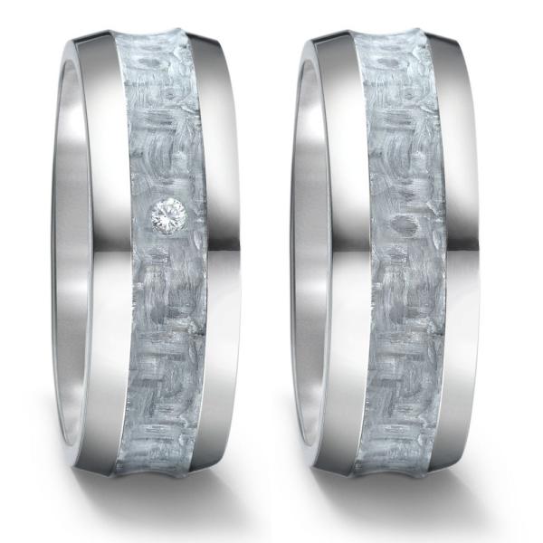 Titan Factory Trauringe Carbon 52557/001/003/2070 +  52557/001/000/2070