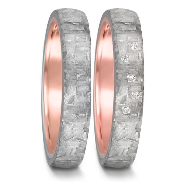 Titan Factory Trauringe 52563/001/005/N579 + 52563/001/000/N579