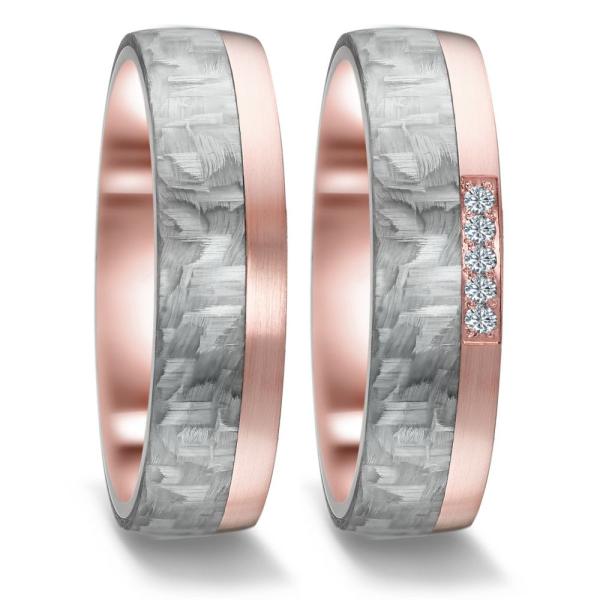 Titan Factory Trauringe 52615/001/005/5N79 + 52615/001/000/5N79