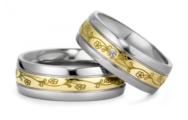 Titan Factory Trauringe 52467/000/000/7201 + 52467/000/003/7201